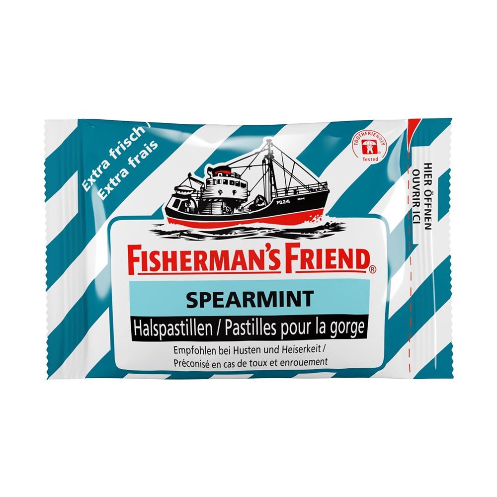 Fisherman's Friend pastilles spearmint sans sucre sach 25 g