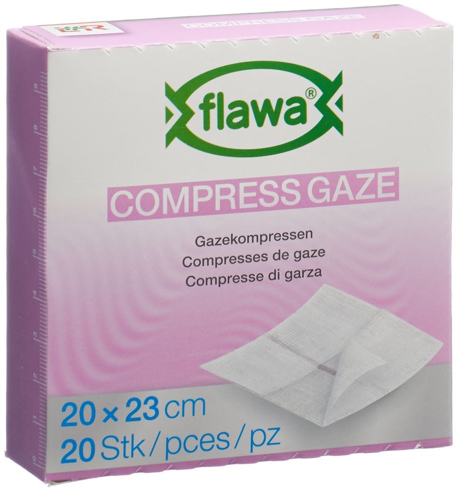 FLAWA compresse de gaze coupée, image principale