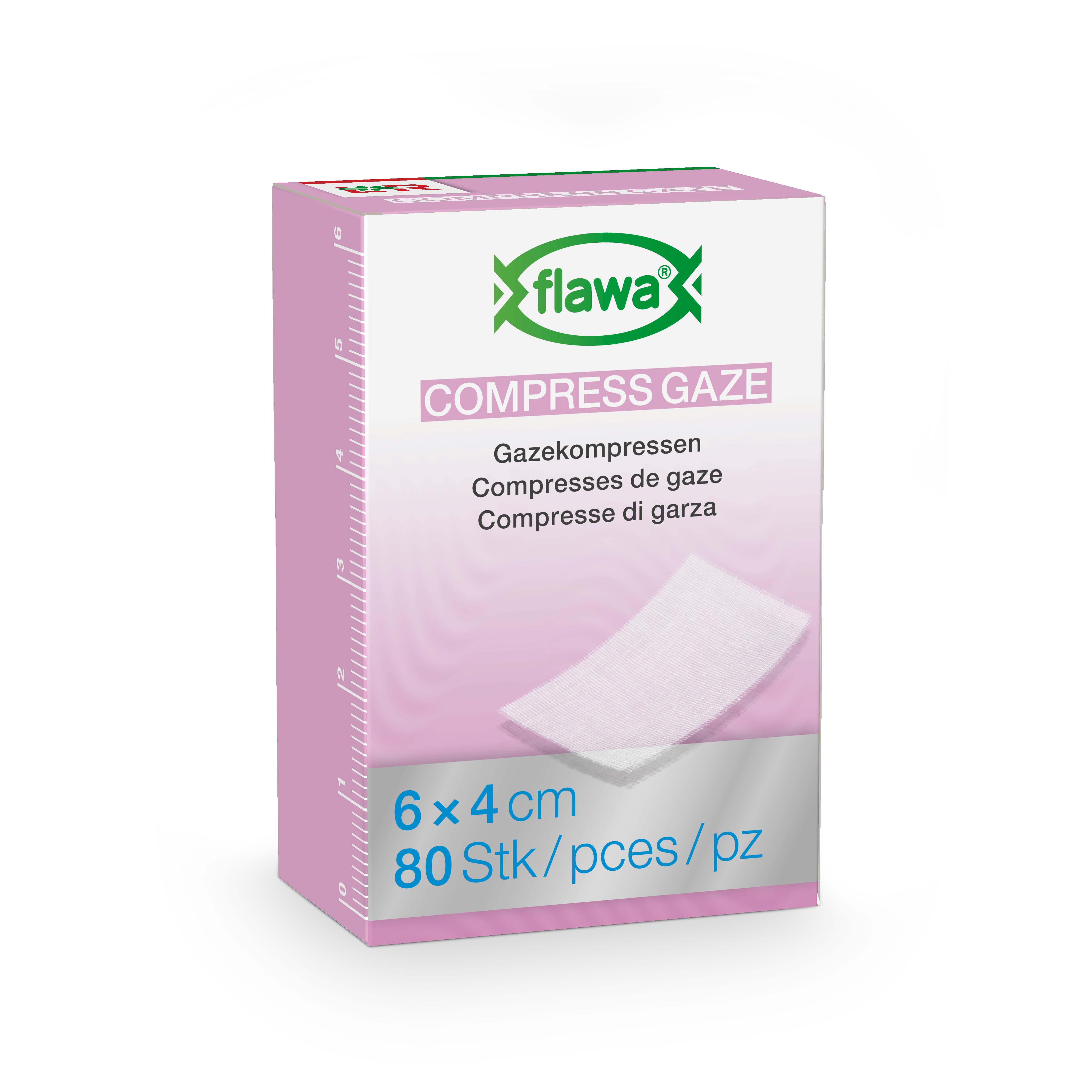 FLAWA compresse de gaze coupée
