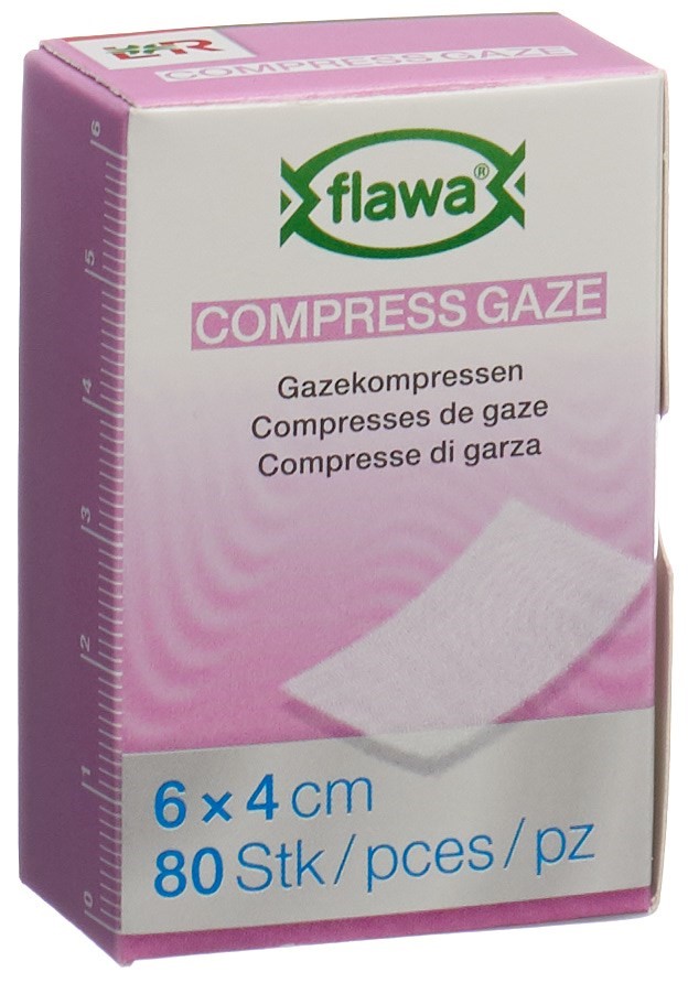 FLAWA compresse de gaze coupée