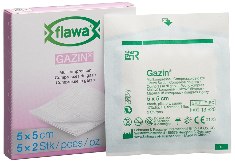 FLAWA Gazin Compresse pliées, image 2 sur 2