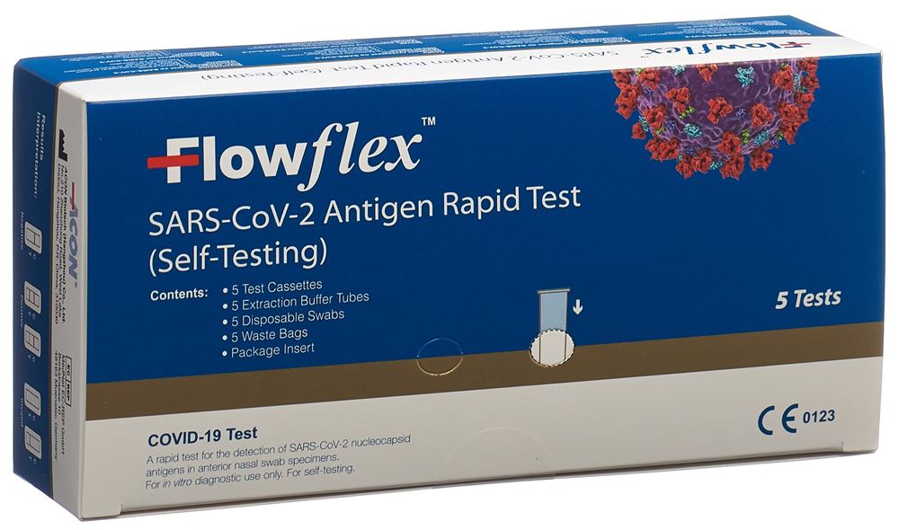 FLOWFLEX SARS-CoV-2 Antigen Rapid Self-Test, image principale