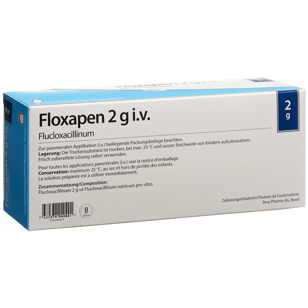 FLOXAPEN subst sèche 2 g flac 10 pce, image 2 sur 2