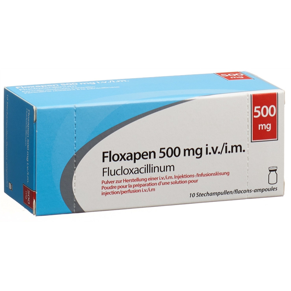 FLOXAPEN subst sèche 500 mg flac 10 pce, image principale