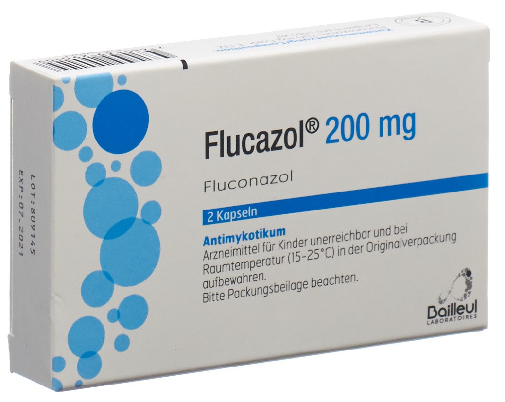 Flucazol caps 200 mg blist 2 pce, image principale