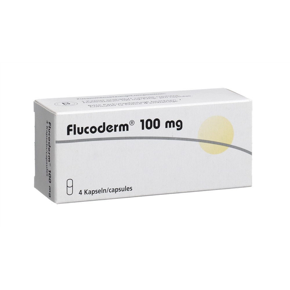 Flucoderm caps 100 mg blist 4 pce, image principale