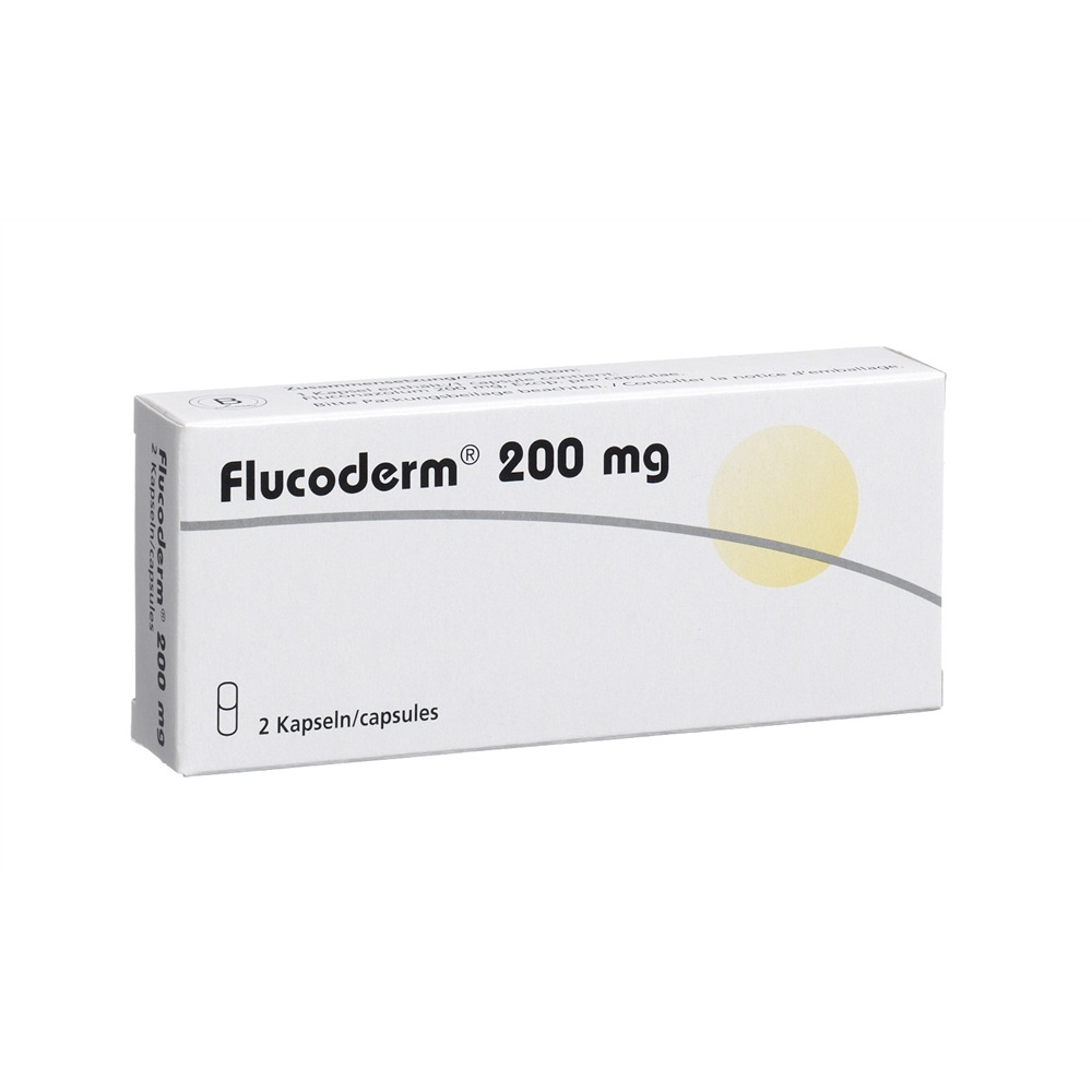 Flucoderm caps 200 mg blist 2 pce, image 2 sur 2