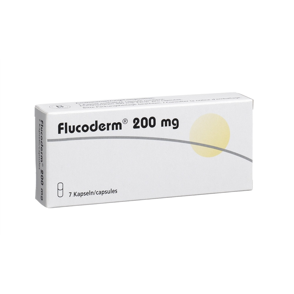 Flucoderm caps 200 mg blist 7 pce, image principale