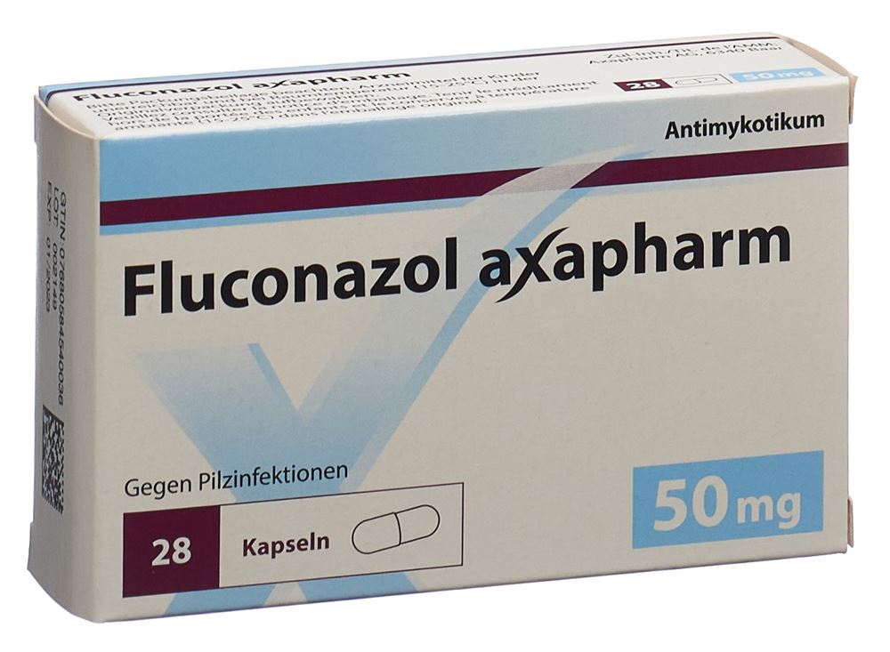 FLUCONAZOLE axapharm 50 mg, Hauptbild