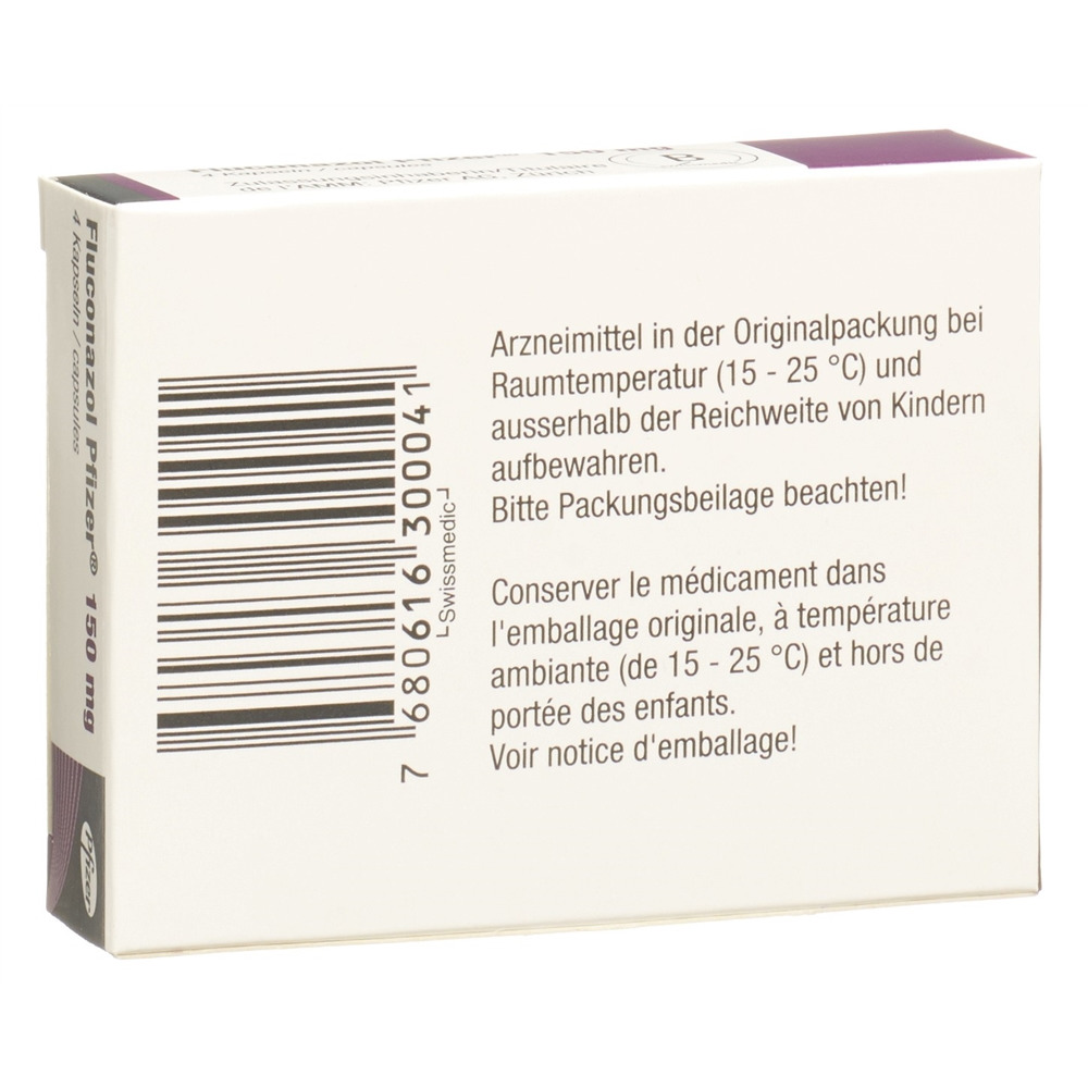 FLUCONAZOLE Pfizer 150 mg, image 2 sur 2