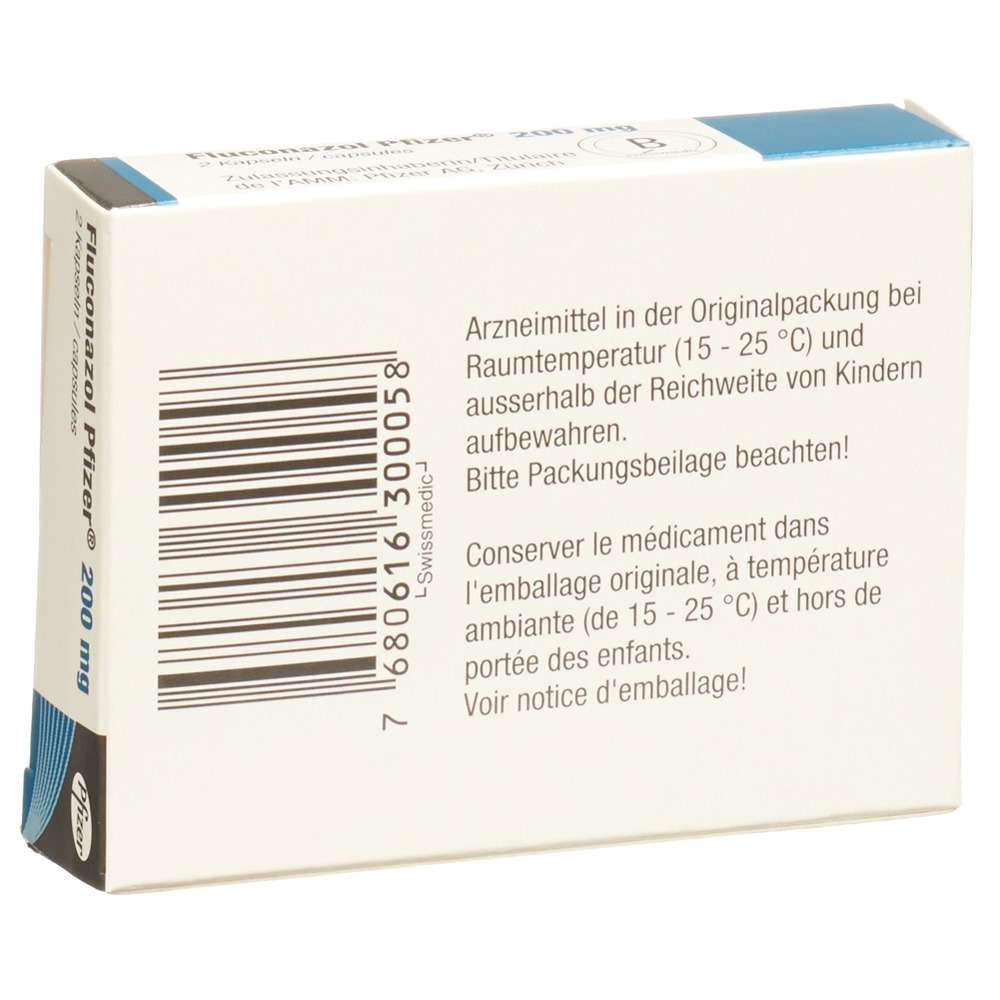 FLUCONAZOLE Pfizer 200 mg, image 2 sur 2