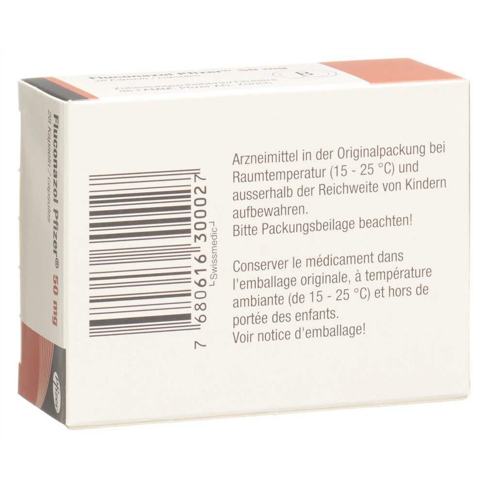 FLUCONAZOLE Pfizer 50 mg, image 2 sur 2