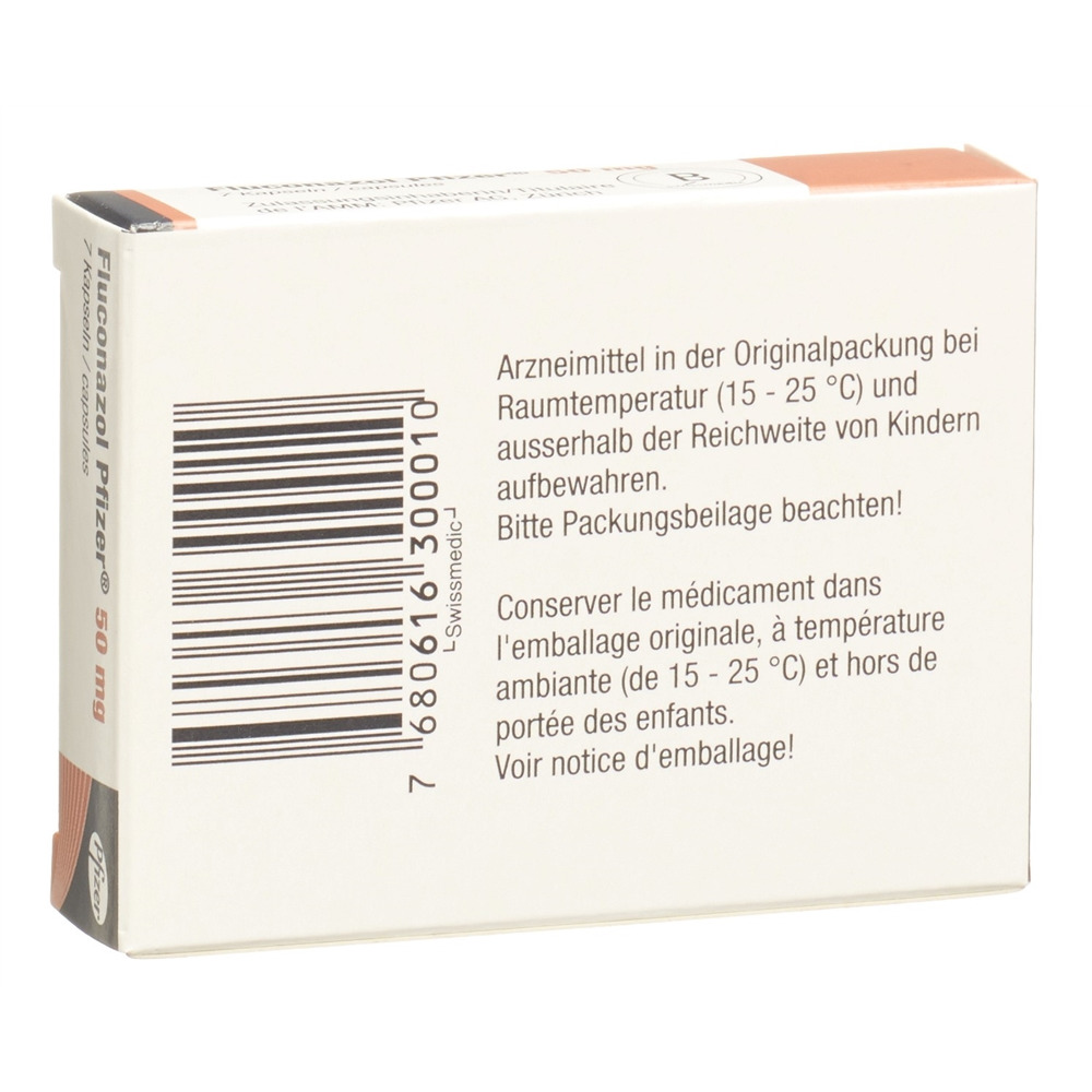 FLUCONAZOLE Pfizer 50 mg, image 2 sur 2