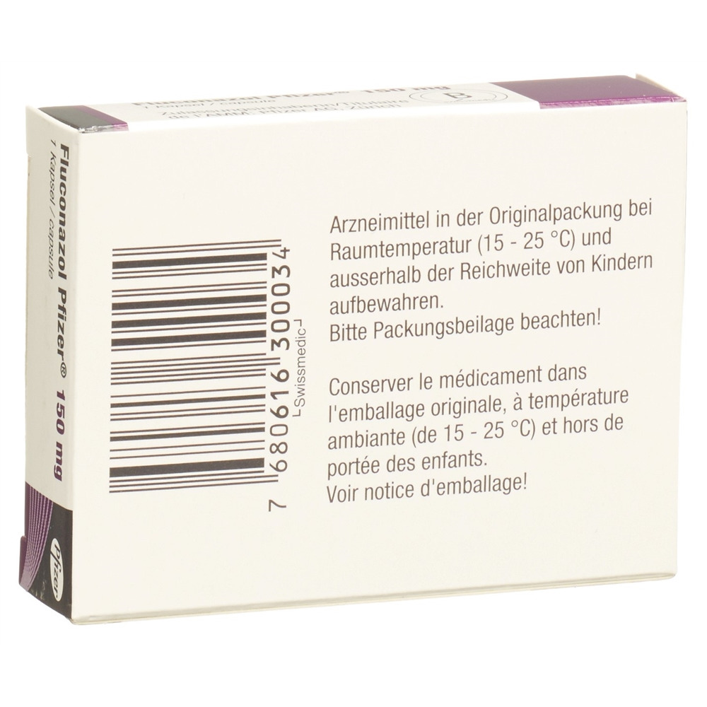 FLUCONAZOLE Pfizer 150 mg, Bild 2 von 2