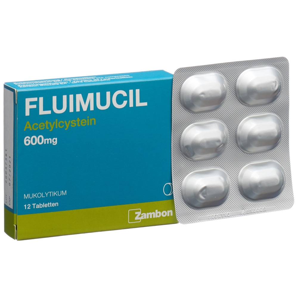 FLUIMUCIL cpr 600 mg (D) blist 12 pce, image principale