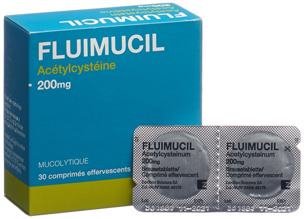 FLUIMUCIL cpr eff 200 mg adult citron blist 30 pce, image 3 sur 4