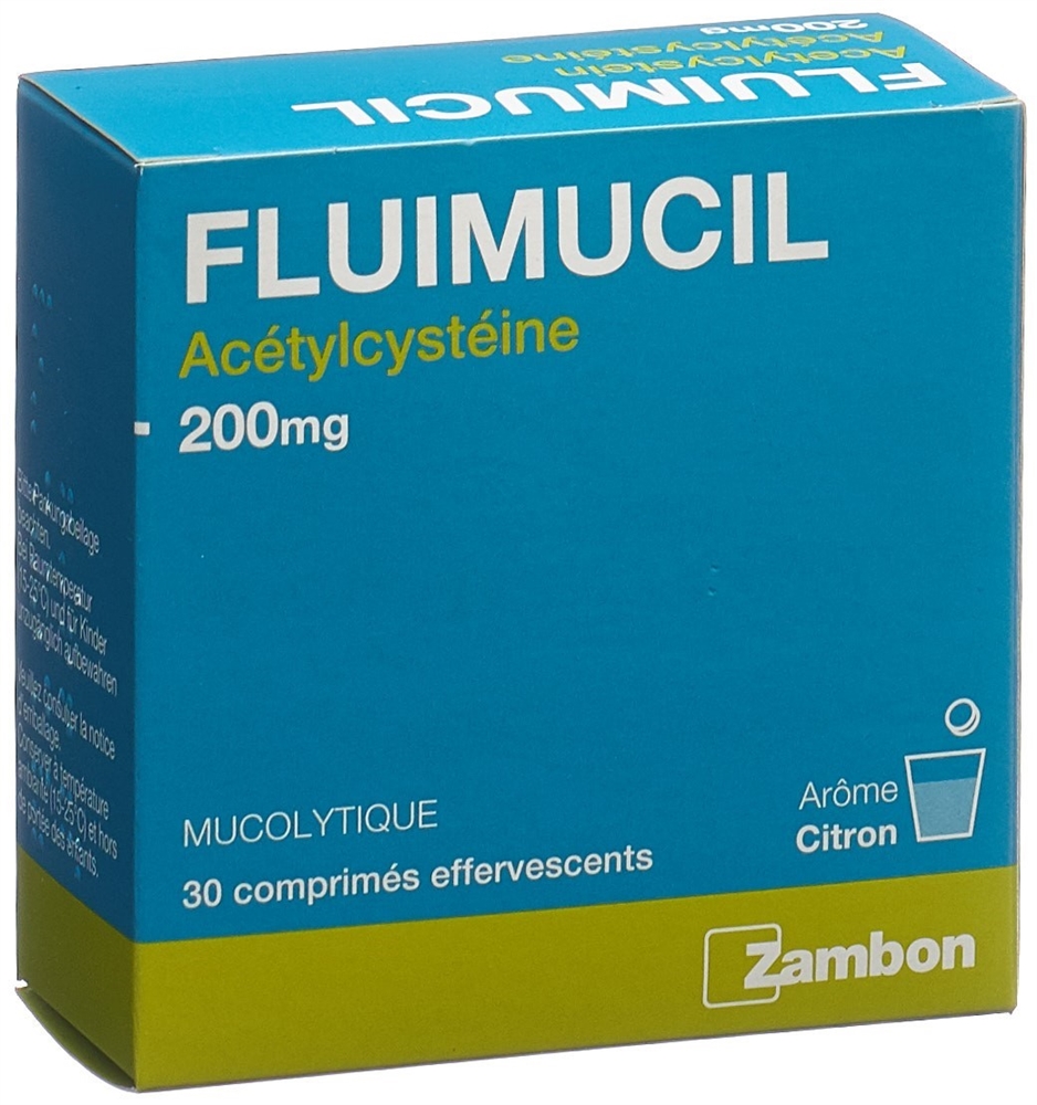 FLUIMUCIL cpr eff 200 mg adult citron blist 30 pce, image 4 sur 4