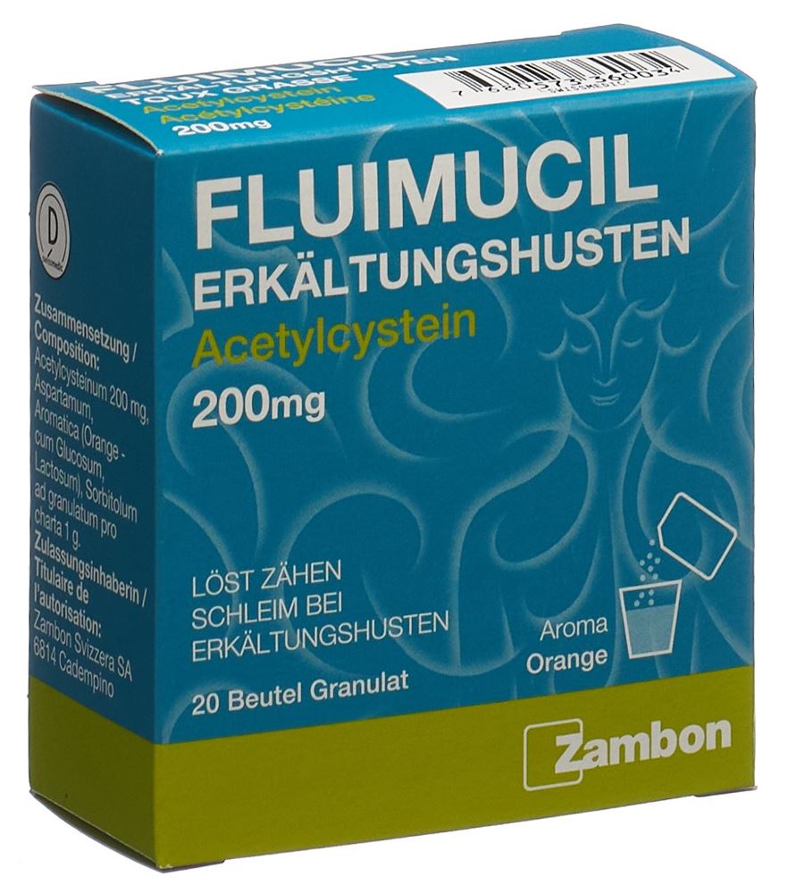 FLUIMUCIL Erkältungshusten 200 mg, Hauptbild