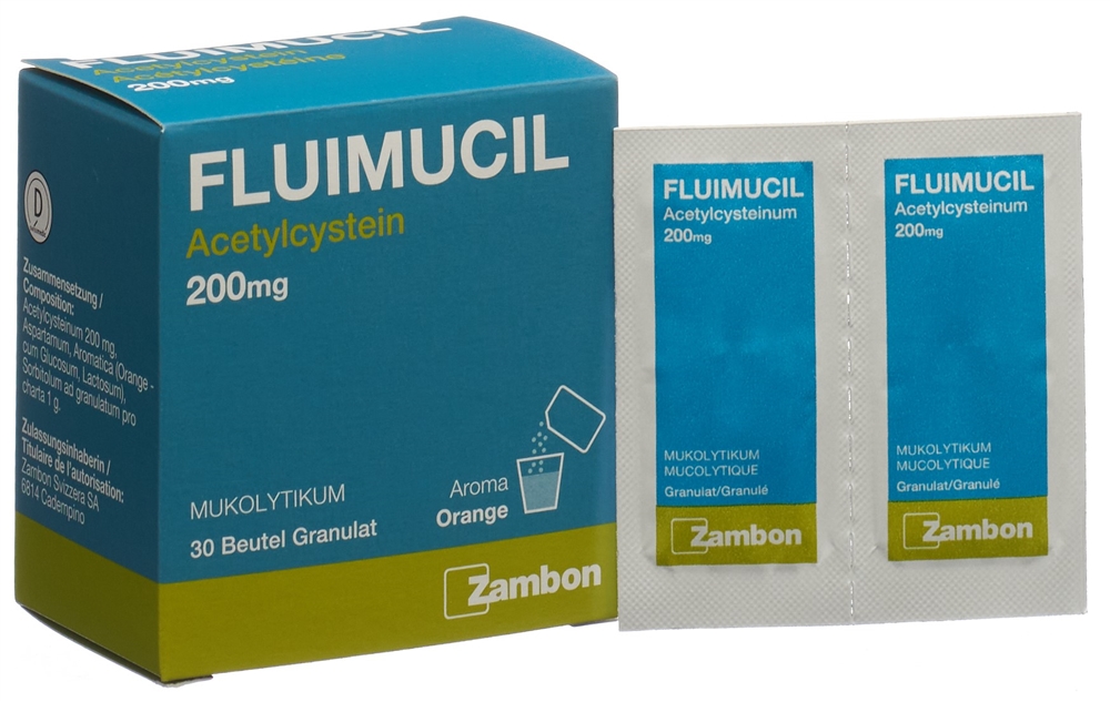 FLUIMUCIL gran 200 mg adult sach 30 pce, image 2 sur 4