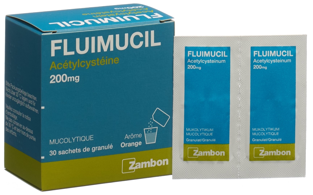 FLUIMUCIL gran 200 mg adult sach 30 pce, image 3 sur 4