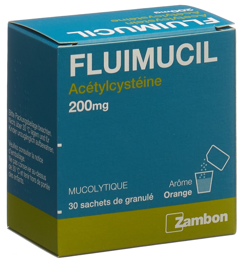 FLUIMUCIL gran 200 mg adult sach 30 pce, image 4 sur 4