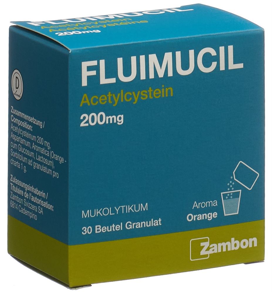 FLUIMUCIL gran 200 mg adult sach 30 pce, image principale