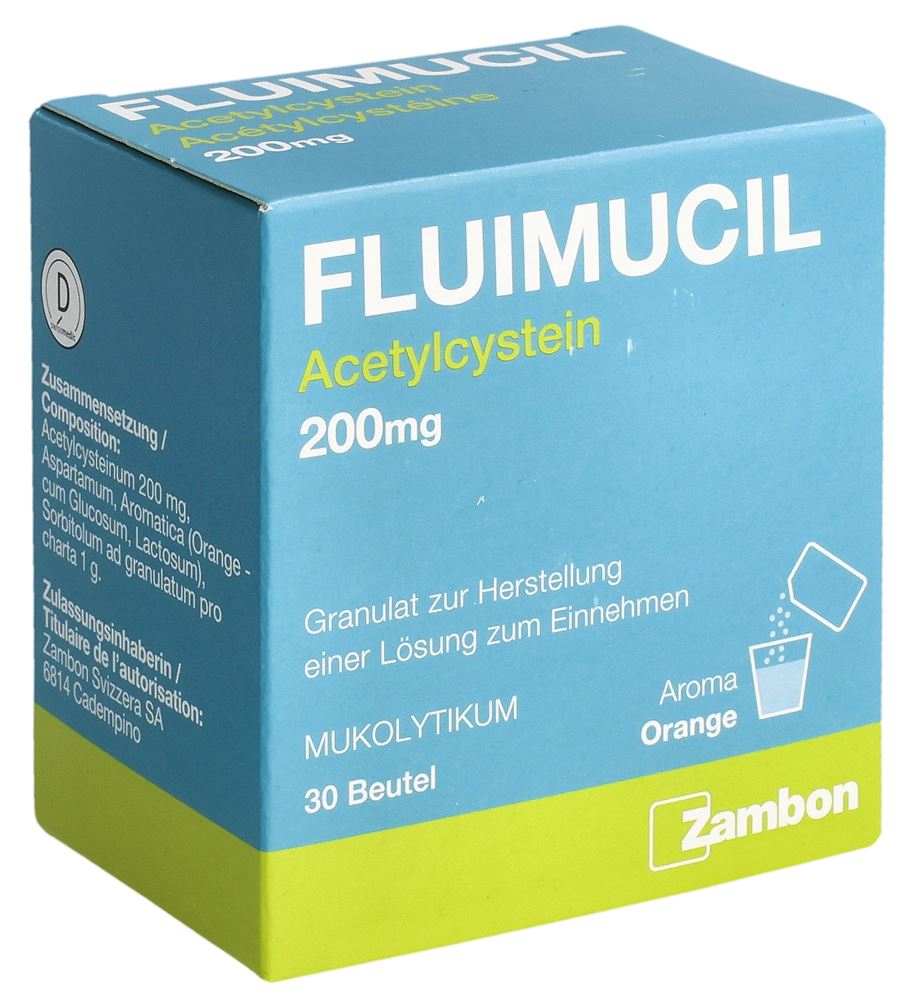 FLUIMUCIL gran 200 mg adult sach 30 pce