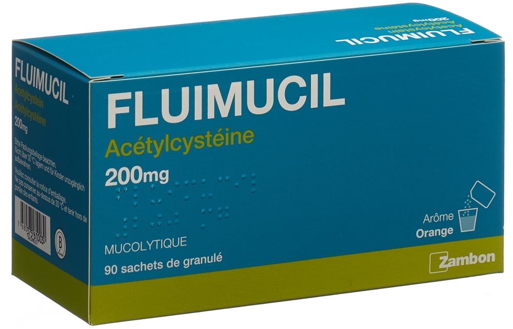 FLUIMUCIL gran 200 mg adult sach 90 pce, image 4 sur 4