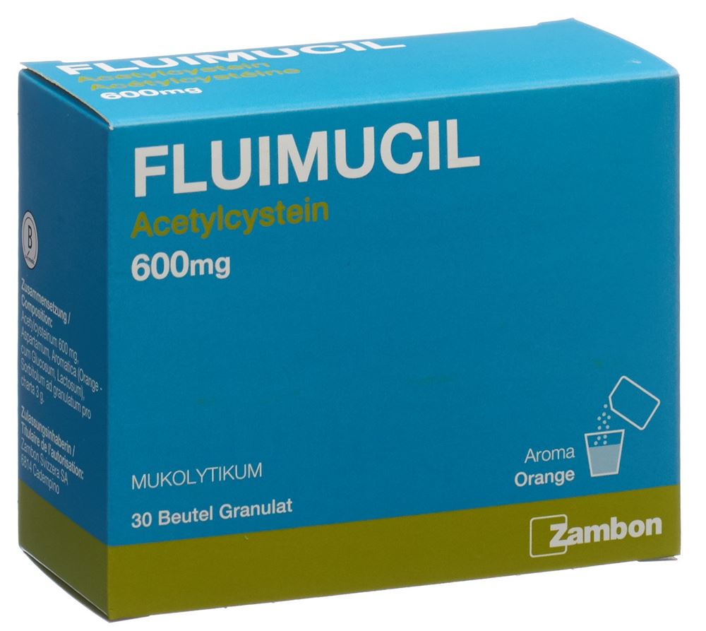 FLUIMUCIL Gran 600 mg Btl 30 Stk, Hauptbild