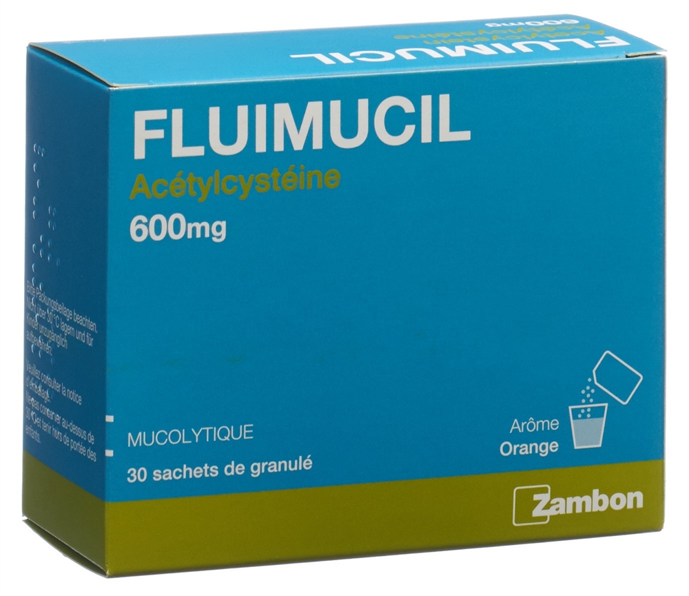 FLUIMUCIL gran 600 mg sach 30 pce, image 2 sur 2