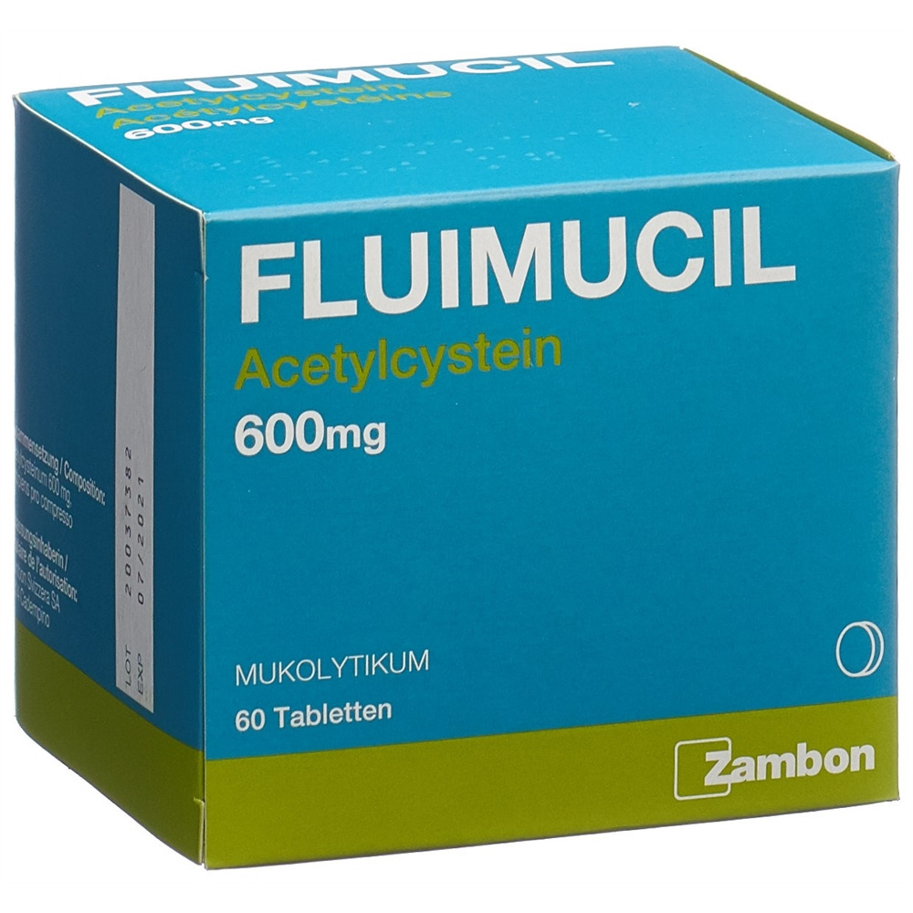 FLUIMUCIL Tabl 600 mg Blist 60 Stk, Hauptbild