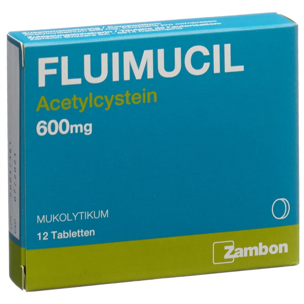 FLUIMUCIL Tabl 600 mg (D) Blist 12 Stk, Bild 2 von 4