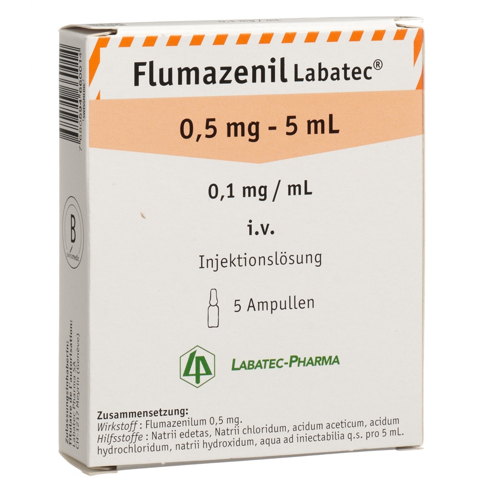 FLUMAZENIL Labatec 0.5 mg/5ml, Hauptbild