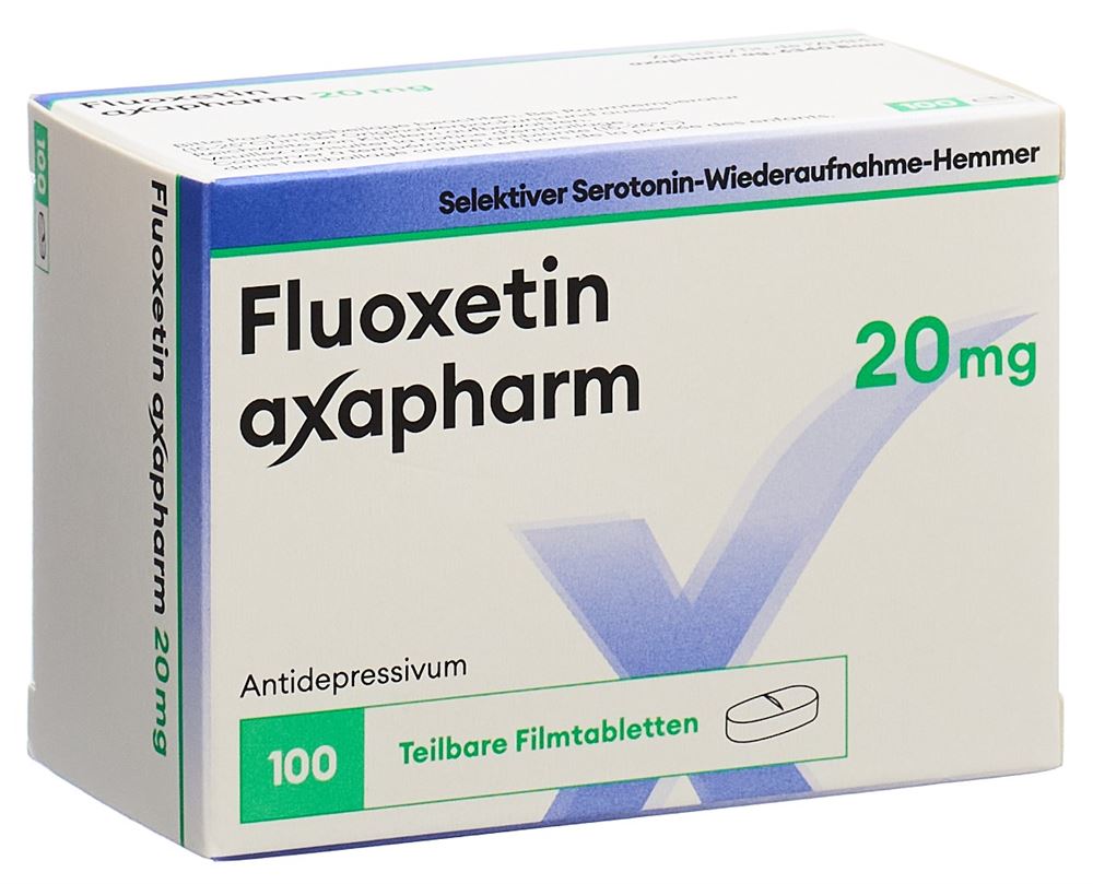 FLUOXETINE Axapharm 20 mg, Hauptbild