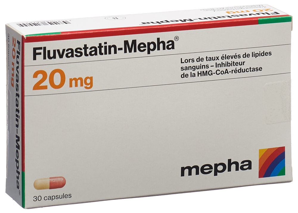 FLUVASTATINE Mepha 20 mg, image 2 sur 2