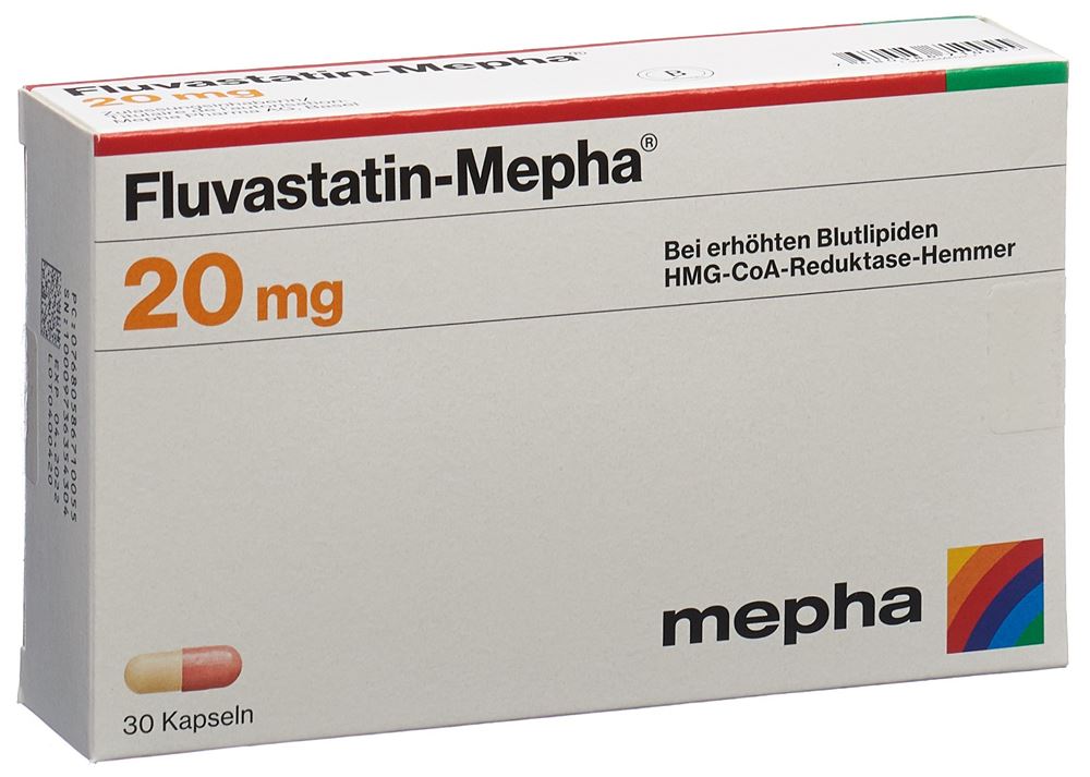 FLUVASTATINE Mepha 20 mg, image principale