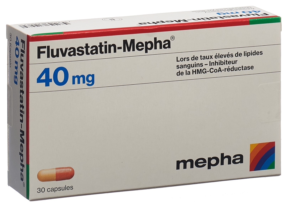 FLUVASTATINE Mepha 40 mg, image 2 sur 2