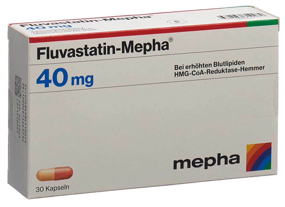 FLUVASTATINE Mepha 40 mg, image principale