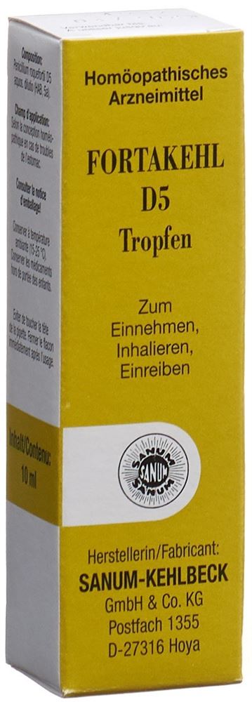 FORTAKEHL gouttes 5 D dilutio fl 10 ml