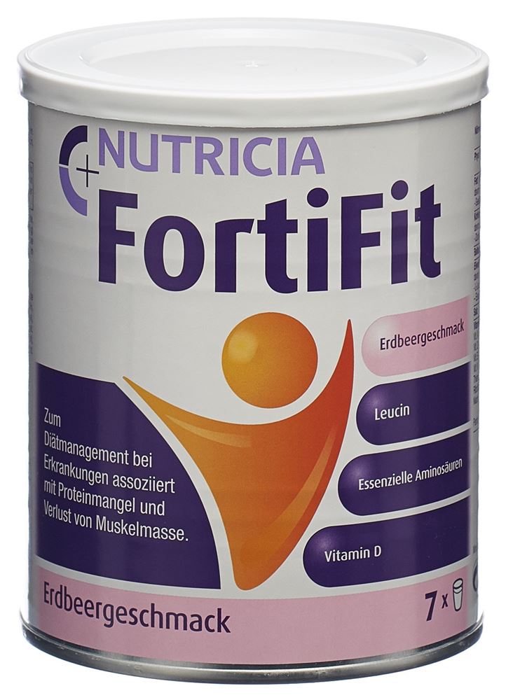 Fortifit Plv Erdbeere Ds 280 g, Hauptbild