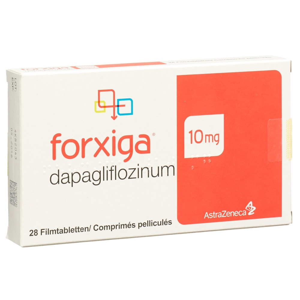 FORXIGA cpr pell 10 mg blist 28 pce, image principale