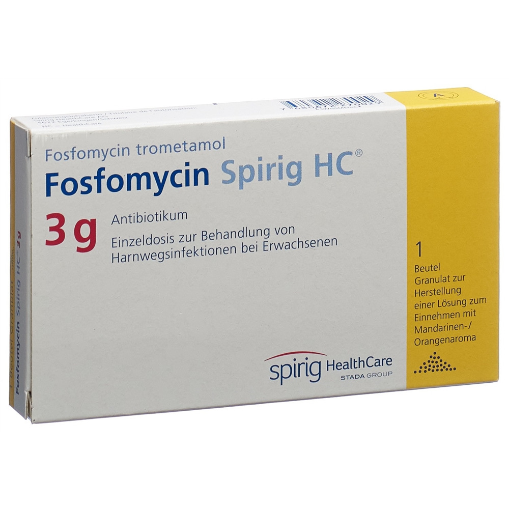 FOSFOMYCINE Spirig HC 3 g, image principale