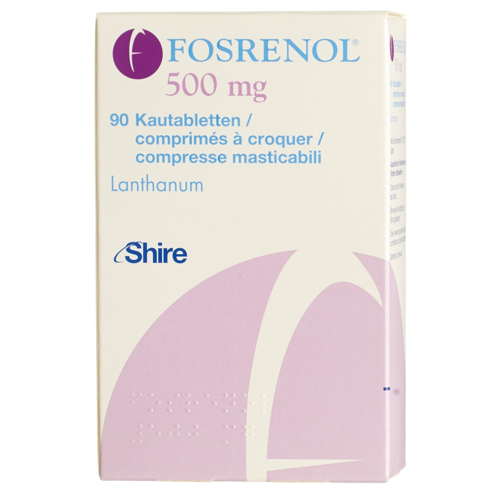 FOSRENOL cpr croquer 500 mg bte 90 pce, image principale