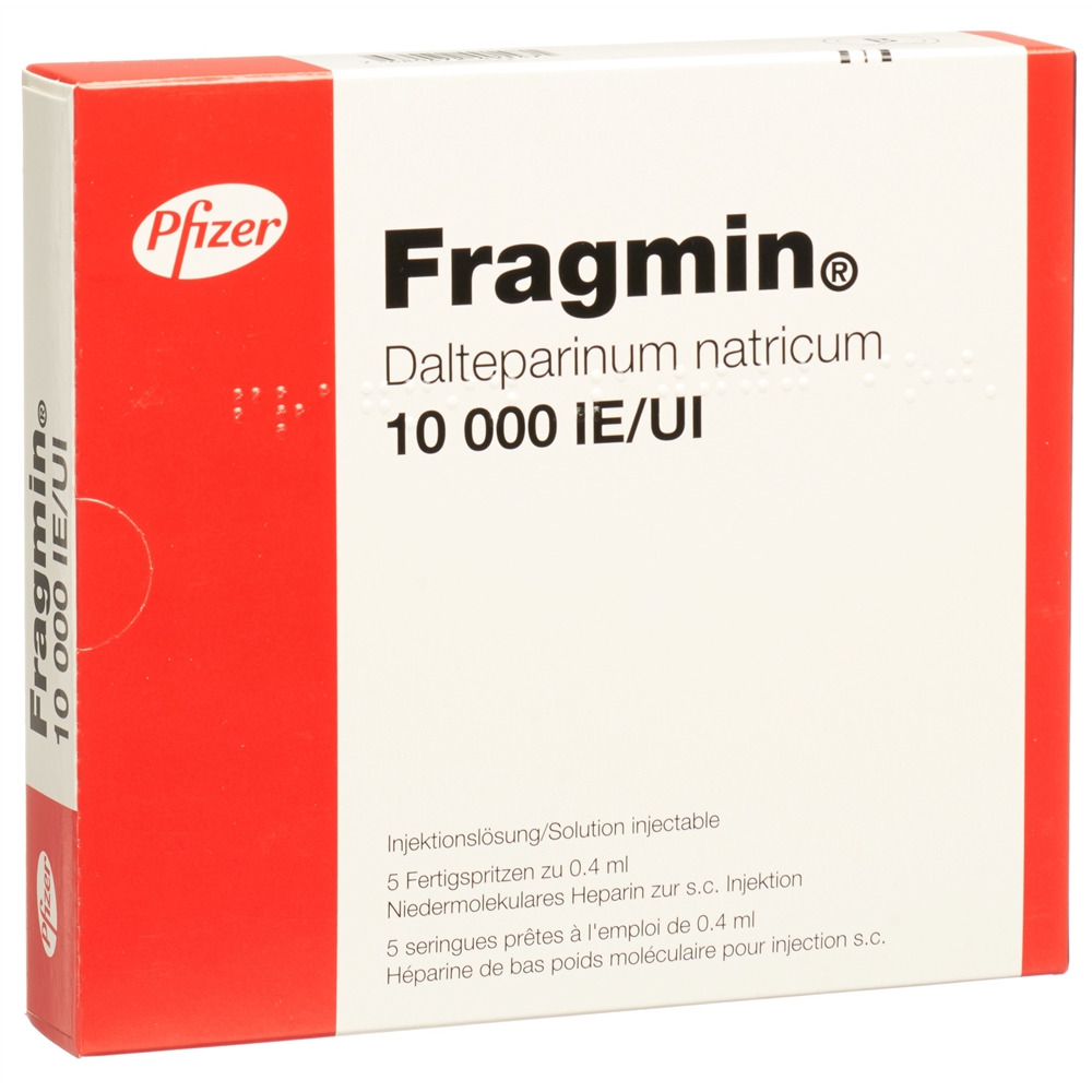 FRAGMIN Inj Lös 10000 IE/0.4ml Fertspr 0.4 ml, Hauptbild