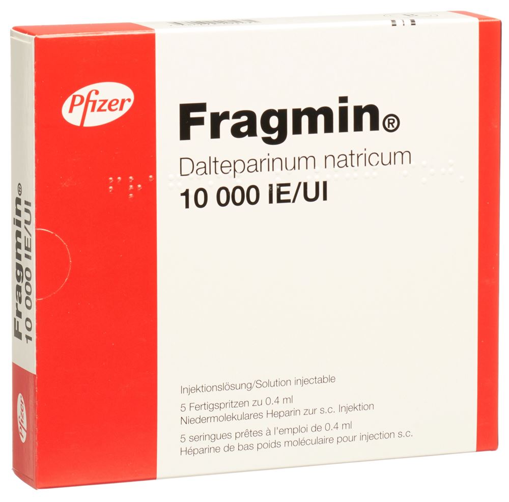 FRAGMIN Inj Lös 10000 IE/0.4ml Fertspr 0.4 ml, Hauptbild