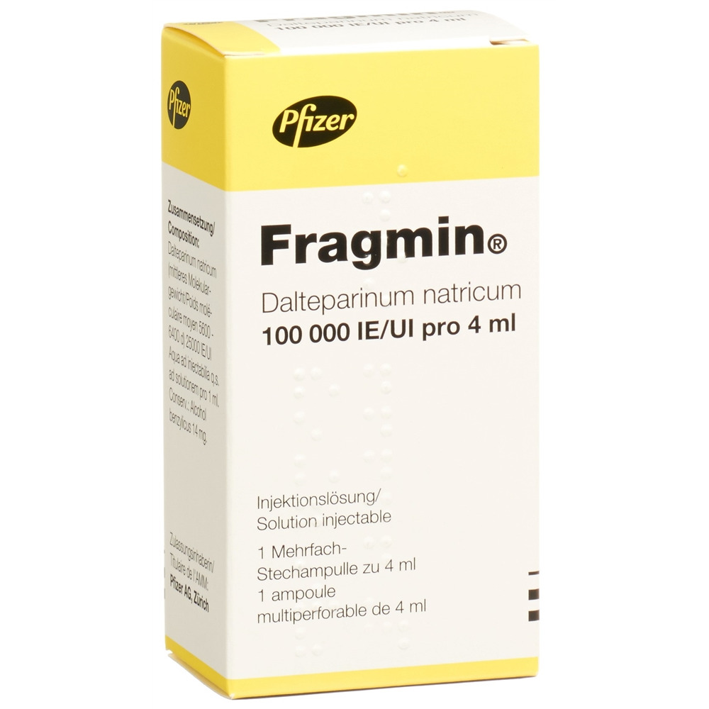 FRAGMIN Inj Lös 100000 IE/4ml Durchstf 4 ml, Hauptbild