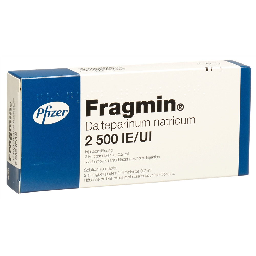 FRAGMIN Inj Lös 2500 IE/0.2ml Fertspr 0.2 ml, Hauptbild