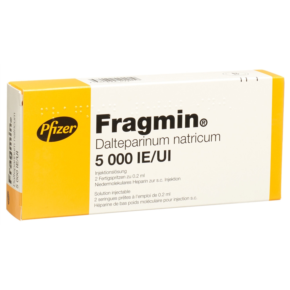 FRAGMIN Inj Lös 5000 IE/0.2ml Fertspr 0.2 ml, Hauptbild