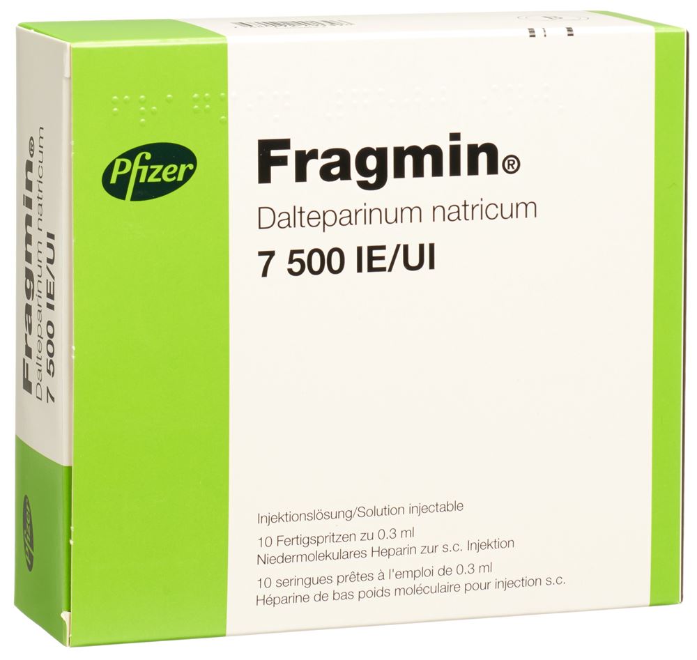 FRAGMIN sol inj 7500 IE/0.3ml ser pré 0.3 ml, image principale