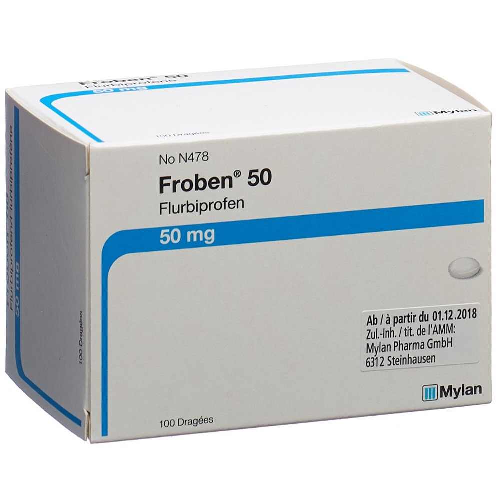 FROBEN drag 50 mg blist 100 pce, image principale